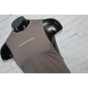 Alphalete Athletics Tank Top Mens Medium Gray Muscle Tee Sleeveless Gym Shirt